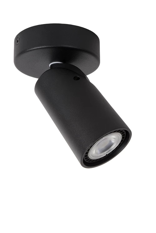 Lucide XYRUS - Ceiling spotlight - Ø 9 cm - LED Dim to warm - GU10 - 1x5W 2200K/3000K - Black - turned off